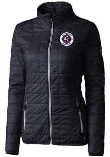 Cutter and Buck New England Revolution Womens Navy Blue Rainier PrimaLoft Heavy Weight Jacket