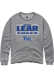 Madison Lear Pitt Panthers Mens Graphite NIL Stacked Box Player Crew