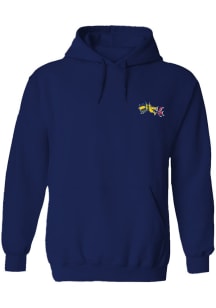 Vive La Fete Drexel Dragons Womens Navy Blue Impressions Hooded Sweatshirt