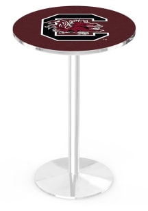 South Carolina Gamecocks Chrome Round Base Pub Table