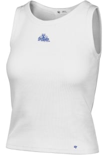 47 Pitt Panthers Womens White Uplift Tank Top