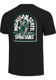 Michigan State Spartans Black Gymnastics Short Sleeve T Shirt