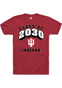 Rally Indiana Hoosiers Crimson Class of 2030 Short Sleeve T Shirt