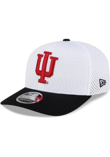 New Era Indiana Hoosiers Jersey Mesh 9SEVENTY Stretch Snap Adjustable Hat - Crimson