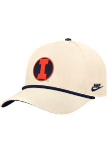 Nike Illinois Fighting Illini Vintage 5 Panel Rope Adjustable Hat - Brown
