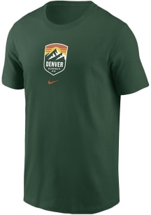 Nike Denver Summit FC Green Primary Logo Short Sleeve T Shirt