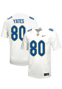 Bryce Yates  Nike Pitt Panthers White NIL Name And Number Football Jersey