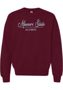 Summit Sportswear Missouri State Bears Womens Maroon Alumni Crew Sweatshirt
