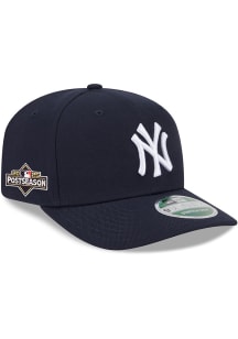 New Era New York Yankees 2025 Game Post Season Side Patch 9SEVENTY Stretch Snap Adjustable Hat - N..