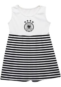 Vive La Fete Germany National Team Girls Black Stripes Short Sleeve Dress