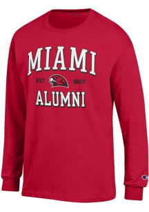 Champion Miami RedHawks Red Est Alumni Jersey Long Sleeve T Shirt