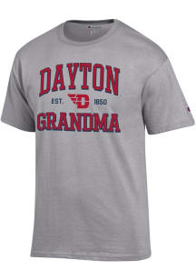 Champion Dayton Flyers Grey Est. Date Grandma Jersey Short Sleeve T Shirt
