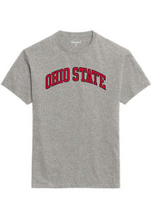 Ohio State Buckeyes Grey Arch Name Short Sleeve T Shirt