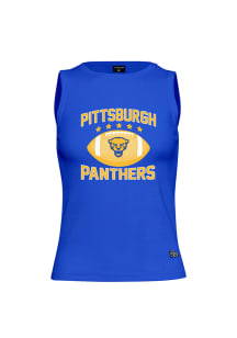 Hype and Vice Pitt Panthers Womens Blue Full Length Tank Top