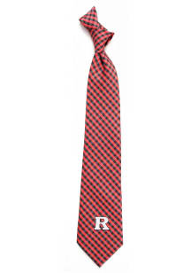 Rutgers Scarlet Knights Gingham Mens Tie