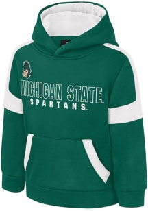 Colosseum Michigan State Spartans Toddler Green Bandit Long Sleeve Hooded Sweatshirt