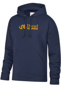 Drexel Dragons Mens Navy Blue ALUMNI Embroidered Long Sleeve Hoodie