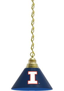 Illinois Fighting Illini Single Gold Billiard Lamp