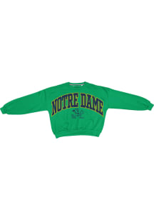 Pressbox Notre Dame Fighting Irish Womens Kelly Green Sweeper Crew Sweatshirt