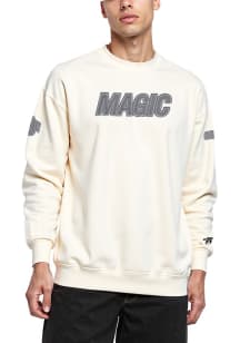 Pro Standard Orlando Magic Mens White Reverse French Terry Mash Up Long Sleeve Fashion Sweatshirt