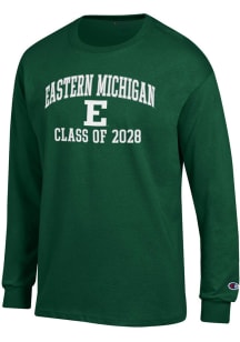 Champion Eastern Michigan Eagles Green Primary Class of 2028 Jersey Long Sleeve T Shirt