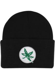 LogoFit Ohio State Buckeyes North Pole Baby Knit Hat - Black