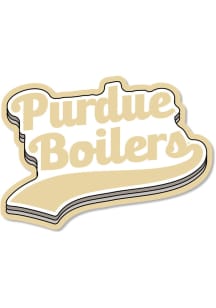 Purdue Boilermakers 3.5" Varsity Script Rugged Stickers - Black