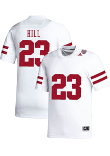 Blye Hill   Nebraska Cornhuskers White NIL Name And Number Football Jersey