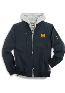 Johnnie O Michigan Wolverines Mens Navy Blue Corsair Light Weight Jacket