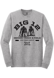 Summit Sportswear Big 12 Grey 2026 Indoor Track & Filed Championship Long Sleeve T Shirt