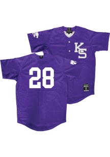 Shea McGahan  K-State Wildcats Mens Purple NIL Purple Baseball Jersey