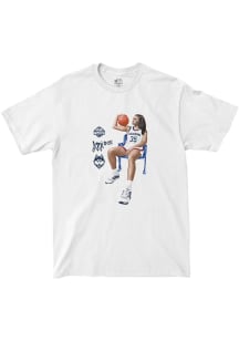 Azzi Fudd UConn Huskies Youth White Portrait Fashion Player Tee