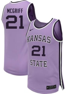 Khamari McGriff  Nike K-State Wildcats Lavender NIL Name And Number Jersey