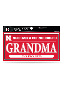 Nebraska Cornhuskers True Pride Grandma Auto Decal - Red