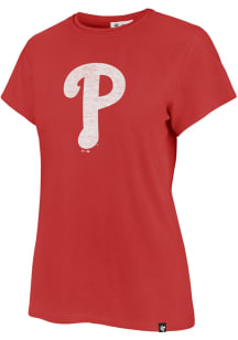 47 Philadelphia Phillies Womens Red Frankie Premier Short Sleeve T-Shirt