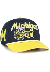 47 Michigan Wolverines Mascot Mania Hitch Adjustable Hat - Navy Blue