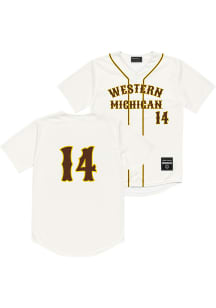 Ty Tomlinson  Western Michigan Broncos Mens White NIL Baseball Jersey