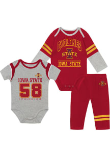 Iowa State Cyclones Infant Cardinal Double Up Set Top and Bottom