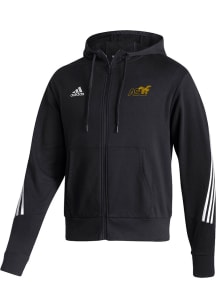 Adidas Alabama State Hornets Mens Black Fashion Hooded Long Sleeve Full Zip Jacket