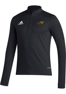 Adidas Alabama State Hornets Mens Black Entrada22 Training Long Sleeve Qtr Zip Pullover