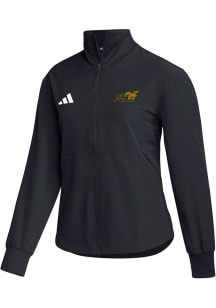 Adidas Alabama State Hornets Womens Black Travel Woven Light Weight Jacket