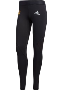 Adidas Arizona State Sun Devils Womens Black Alphaskin Pants