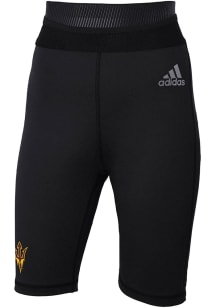 Adidas Arizona State Sun Devils Womens Black 7 Inch Biker Shorts