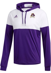 Adidas East Carolina Pirates Mens Purple Legend Shooter Long Sleeve Hoodie