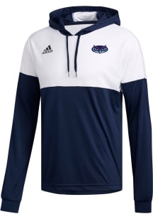 Adidas Florida Atlantic Owls Mens Navy Blue Legend Shooter Owl Logo Long Sleeve Hoodie