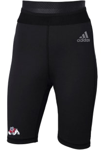 Adidas Fresno State Bulldogs Womens Black 7 Inch Biker Shorts