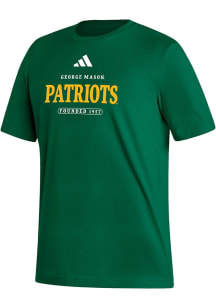 Adidas George Mason University Green Fresh Short Sleeve T Shirt