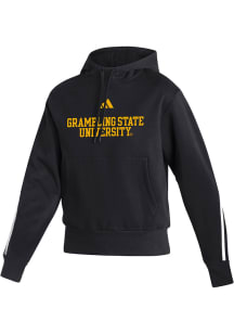 Adidas Grambling State Tigers Womens Black Fashion Pullover Hooded Sweatshirt