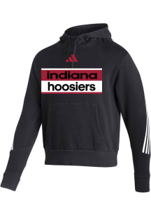 Adidas Indiana Hoosiers Mens Black Fashion Pullover Long Sleeve Hoodie
