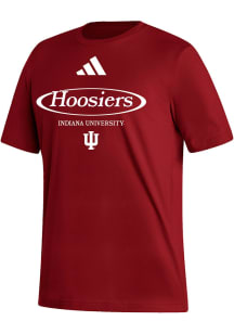 Adidas Indiana Hoosiers Red Fresh Short Sleeve T Shirt